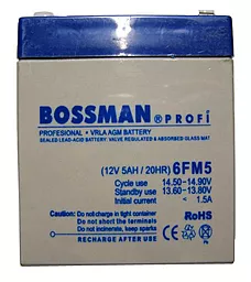 Аккумуляторная батарея Bossman Profi 12V 5AH (6FM5) - миниатюра 3