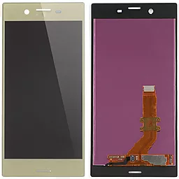 Дисплей Sony Xperia XZ (F8331, F8332, SO-01J, SOV34, 601SO) с тачскрином, оригинал, Gold - фото Дисплей Sony Xperia XZ (F8331, F8332, SO-01J, SOV34, 601SO) с тачскрином, оригинал, Gold