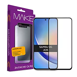 Защитное стекло MAKE для Samsung Galaxy A35 (MGF-SA35) - фото Защитное стекло MAKE для Samsung Galaxy A35 (MGF-SA35)