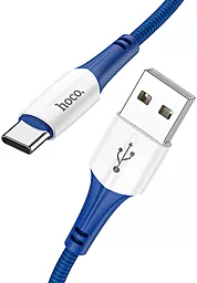 Кабель Hoco X70 Ferry USB-A - Type-C 15w 3a 1м cable Blue - мініатюра 2 Кабель Hoco X70 Ferry USB-A - Type-C 15w 3a 1м cable Blue - мініатюра 2