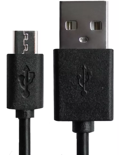 Кабель Grand-X USB-A - micro USB 10.5w 1м cable Black (PM01S) - фото 1