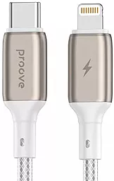 Кабель USB PD Proove Dense Metal 27W USB Type-C - Lightning Cable White