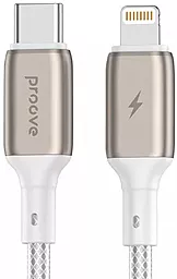 Кабель Proove Dense Metal USB Type-C - Lightning 27w 3a 1м PD сable White - фото Кабель Proove Dense Metal USB Type-C - Lightning 27w 3a 1м PD сable White