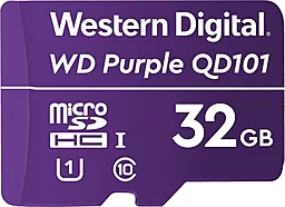 Карта памяти Western Digital microSDHC 32GB Purple QD101 Class 10 UHS-I U1 (WDD032G1P0C)