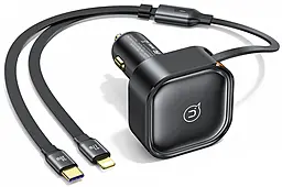 Автомобільний зарядний пристрій Usams C41 30w PD charger + USB-C/Lightning cables black (US-CC219) - фото Автомобільний зарядний пристрій Usams C41 30w PD charger + USB-C/Lightning cables black (US-CC219)