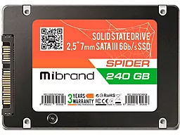 Накопичувач SSD Mibrand Spider 240GB 2.5" SATA (MI2.5SSD/SP240GBST)