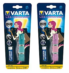 Фонарик Varta LED Lipstick Light 1AA Pink - фото Фонарик Varta LED Lipstick Light 1AA Pink