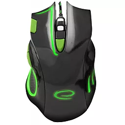 Компьютерная мышка Esperanza MX401 Hawk Black/Green - фото Компьютерная мышка Esperanza MX401 Hawk Black/Green