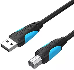 Шлейф (Кабель) Vention USB 2.0 AM/BM 3м чорний (VAS-A16-B300) - фото Шлейф (Кабель) Vention USB 2.0 AM/BM 3м чорний (VAS-A16-B300)