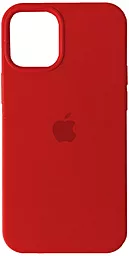 Чехол Silicone Case Full для Apple iPhone 12 Mini Red