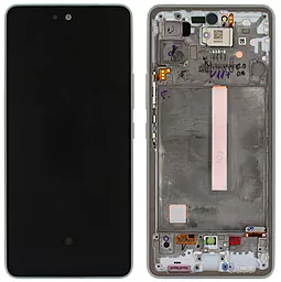 Дисплей Samsung Galaxy A53 A536 5G с тачскрином и рамкой, оригинал, White - фото Дисплей Samsung Galaxy A53 A536 5G с тачскрином и рамкой, оригинал, White