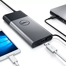 Повербанк Dell Hybrid Adapter + Power Bank USB-C 12800mAh (450-AGHQ) - миниатюра 3