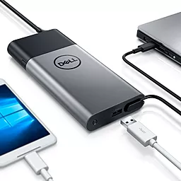 Повербанк Dell Hybrid Adapter + Power Bank USB-C 12800mAh (450-AGHQ) - мініатюра 3 Повербанк Dell Hybrid Adapter + Power Bank USB-C 12800mAh (450-AGHQ) - мініатюра 3