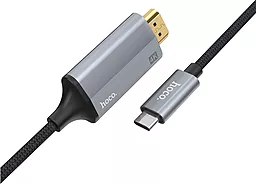 Відеокабель Hoco UA13 4K HDMI - USB Type-C 1.8м Black - мініатюра 3