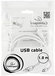 Кабель USB Cablexpert 1.8M micro USB Cable White (CCP-mUSB2-AMBM-6-W) - миниатюра 3