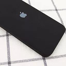 Чехол Silicone Case Full Camera Square для Apple iPhone 11 Black - миниатюра 3