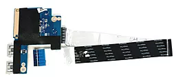 Универсальный разъем для ноутбука USB 2.0 (2 шт) на плате №1 - фото Универсальный разъем для ноутбука USB 2.0 (2 шт) на плате №1