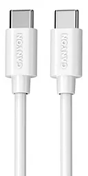 Кабель USB PD Canyon 20V 5A 2M USB Type-C - Type-C Cable White (CNS-USBC12W)