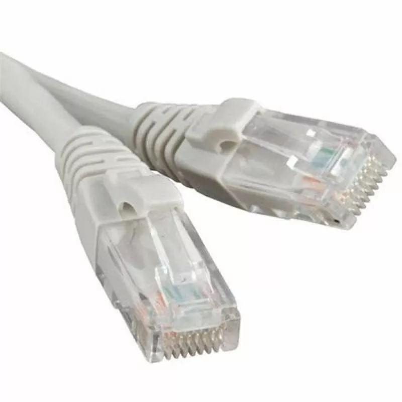 Патч-корд RJ-45 20м Atcom Cat. 5e UTP CCA AWG 24 сірий (9169) - фото 1