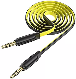 Аудио кабель Hoco AUX mini Jack 3.5mm M/M Cable 2 м yellow - фото Аудио кабель Hoco AUX mini Jack 3.5mm M/M Cable 2 м yellow