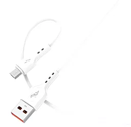 Кабель SkyDolphin S66V USB-A - micro USB 12w 2.4a 1м cable White - фото Кабель SkyDolphin S66V USB-A - micro USB 12w 2.4a 1м cable White