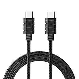 Кабель iWalk Twister Steel USB Type-C - Type-C 20w 3a 1.2м PD cable Black (CST016CC) - фото Кабель iWalk Twister Steel USB Type-C - Type-C 20w 3a 1.2м PD cable Black (CST016CC)