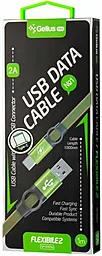 Кабель Gelius Pro Flexible 2 GP-UC07c USB-A - Type-C 10w 1м cable Pine/Green - мініатюра 3