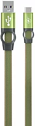 Кабель Gelius Pro Flexible 2 GP-UC07c USB-A - Type-C 10w 1м cable Pine/Green - фото Кабель Gelius Pro Flexible 2 GP-UC07c USB-A - Type-C 10w 1м cable Pine/Green