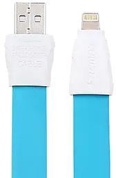 Кабель Remax Full Speed 2 USB-A - Lightning 12w 2.4a 1м cable Blue (RC-011i) - фото Кабель Remax Full Speed 2 USB-A - Lightning 12w 2.4a 1м cable Blue (RC-011i)