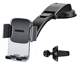 Держатель Baseus Easy Control Clamp Car Mount Holder Black (SUYK000001) - фото Держатель Baseus Easy Control Clamp Car Mount Holder Black (SUYK000001)