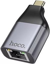 Кабель (шлейф) Hoco UA35 Type-C - RJ45 grey