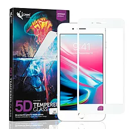 Защитное стекло Krazi 5D Apple iPhone 7 Plus, iPhone 8 Plus White