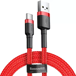 Кабель USB Baseus Cafule 2M USB Type-C Cable Red (CATKLF-C09)