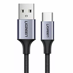 Кабель Ugreen US288 Nickel Plating Aluminum Braid USB-A - Type-C 15w 3a 0.25м cable Black (60124)