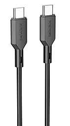 Кабель USB PD Borofone BX70 60W USB Type-C - Type-C Cable Black