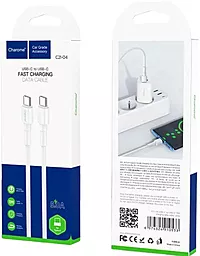 Кабель Charome C21-04 USB Type-C - Type-C 15w 3a 1м cable White - миниатюра 3 Кабель Charome C21-04 USB Type-C - Type-C 15w 3a 1м cable White - миниатюра 3