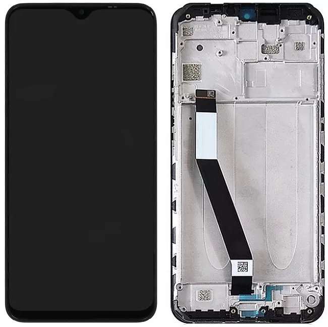 Дисплей Xiaomi Redmi 9, Redmi 9 Prime, Poco M2 з тачскріном і рамкою, Black - фото 1