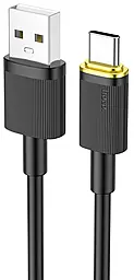 Кабель, Кабель Hoco U109 USB-A to Type-C 15w 3a 1м cable black - фото Кабель, Кабель Hoco U109 USB-A to Type-C 15w 3a 1м cable black