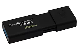Флешка Kingston 256GB DataTraveler 100 G3 USB3.0 (DT100G3/256GB) Black - фото Флешка Kingston 256GB DataTraveler 100 G3 USB3.0 (DT100G3/256GB) Black