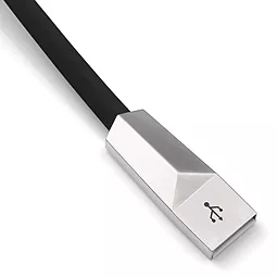 Кабель USB Hoco X4 Zinc Alloy USB Type-C Cable 1.2M Black - миниатюра 3