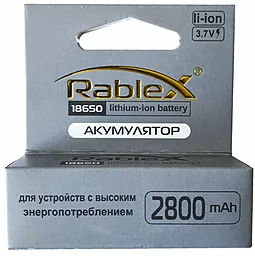 Акумулятор Rablex 18650 Li-lon 2800mAh 1шт 3.7 V - мініатюра 2