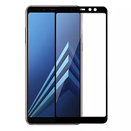 Защитное стекло MAKE Full Cover Full Glue Samsung A730 Galaxy A8 Plus 2018 Black (MGFCFGSA818PB)