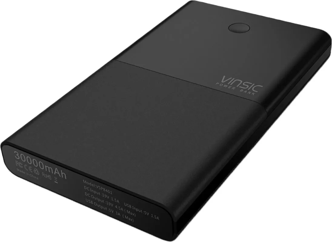 Повербанк Vinsic VSPB401 30000 mAh Black - фото 3