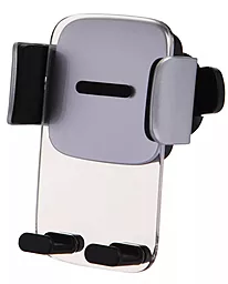 Держатель Baseus Easy Control Clamp Car Mount Holder (Air Outlet Version) Silver (SUYK000112) - фото Держатель Baseus Easy Control Clamp Car Mount Holder (Air Outlet Version) Silver (SUYK000112)
