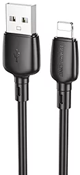 Кабель Borofone BX93 USB-A - Lightning 12w 2.4a 1м cable Black - фото Кабель Borofone BX93 USB-A - Lightning 12w 2.4a 1м cable Black