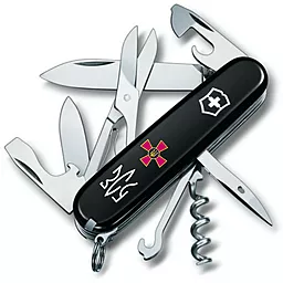 Мультитул Victorinox Climber Ukraine (1.3703.3_W1010u) Black Эмблема ВСУ + Трезубец ВСУ - фото Мультитул Victorinox Climber Ukraine (1.3703.3_W1010u) Black Эмблема ВСУ + Трезубец ВСУ