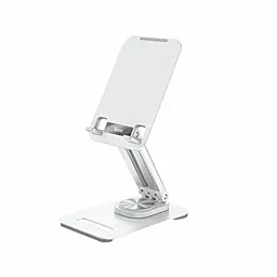Подставка Hoco PH48 Fun Dual Axis 360 Rotating Tablet Desktop Holder White - фото Подставка Hoco PH48 Fun Dual Axis 360 Rotating Tablet Desktop Holder White