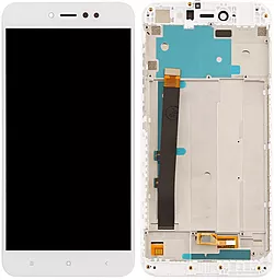 Дисплей Xiaomi Redmi Note 5A Prime, Redmi Y1 с тачскрином и рамкой, White