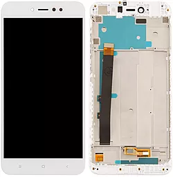 Дисплей Xiaomi Redmi Note 5A Prime, Redmi Y1 с тачскрином и рамкой, White - фото Дисплей Xiaomi Redmi Note 5A Prime, Redmi Y1 с тачскрином и рамкой, White
