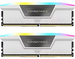 Оперативная память Corsair 32 GB (2x16GB) DDR5 5600 MHz Vengeance RGB White (CMH32GX5M2B5600C40W) - миниатюра 2